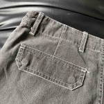 DIOR AND STONE ISLAND Cargo Jeans Black Cotton Canvas