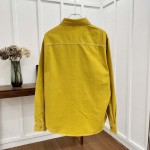 DIOR AND STONE ISLAND Overshirt Yellow Cotton