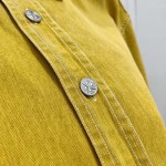 DIOR AND STONE ISLAND Overshirt Yellow Cotton