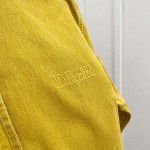 DIOR AND STONE ISLAND Overshirt Yellow Cotton