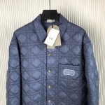 Dior Cannage Overshirt Blue Technical Fabric