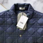 Dior Cannage Overshirt Blue Technical Fabric