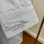 Christian Dior Couture Embroidered Shirt White Cotton