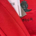 DIOR AND OTANI WORKSHOP Relaxed-Fit T-Shirt Red Slub Cotton Jersey