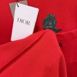 DIOR AND OTANI WORKSHOP Relaxed-Fit T-Shirt Red Slub Cotton Jersey