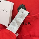 DIOR AND OTANI WORKSHOP Relaxed-Fit T-Shirt Red Slub Cotton Jersey