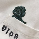 DIOR AND OTANI WORKSHOP Relaxed-Fit T-Shirt White Slub Cotton Jersey