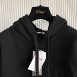 Dior Etoile Embroidered Relaxed-Fit Hooded Sweatshirt Black