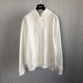 Dior Etoile Embroidered Relaxed-Fit Hooded Sweatshirt White