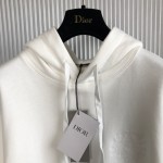 Dior Etoile Embroidered Relaxed-Fit Hooded Sweatshirt White