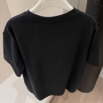 Handwritten Christian Dior Relaxed-Fit T-Shirt Black Cotton Jersey