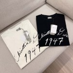 Handwritten Christian Dior Relaxed-Fit T-Shirt Black Cotton Jersey