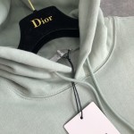 Dior Icon Hooded Sweatshirt Green Cotton Fleece