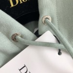 Dior Icon Hooded Sweatshirt Green Cotton Fleece