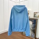 Dior Essentials CD Icon Hooded Sweatshirt Blue Cotton Fleece