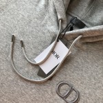 Dior Essentials CD Icon Hooded Sweatshirt Gray Cotton Fleece