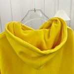 Dior Essentials CD Icon Hooded Sweatshirt Yellow Cotton Fleece