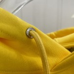 Dior Essentials CD Icon Hooded Sweatshirt Yellow Cotton Fleece