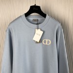 Dior Essentials CD Icon Sweatshirt Blue Cotton Fleece