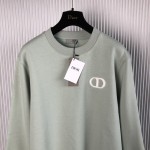 Dior Essentials CD Icon Sweatshirt Green Cotton Fleece