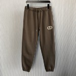 Dior Essentials CD Icon Track Pants Brown Cotton Fleece