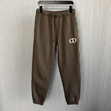 Dior Essentials CD Icon Track Pants Brown Cotton Fleece