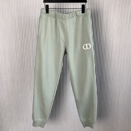 Dior Essentials CD Icon Track Pants Green Cotton Fleece