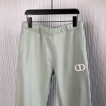 Dior Essentials CD Icon Track Pants Green Cotton Fleece