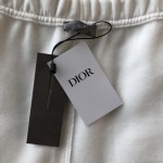 Dior Essentials CD Icon Track Pants White Cotton Fleece