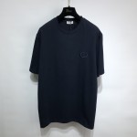 'CD Icon' T-Shirt, Relaxed Fit Navy Cotton Jersey