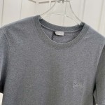 Dior Icons Relaxed-Fit T-Shirt Gray Sea Island Cotton Jersey