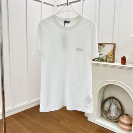 Dior Icons Relaxed-Fit T-Shirt White Sea Island Cotton Jersey