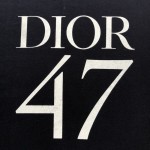 Dior Oversized T-Shirt Blue Slub Cotton Jersey