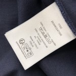 Dior Oversized T-Shirt Blue Slub Cotton Jersey