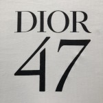 Dior Oversized T-Shirt White Slub Cotton Jersey