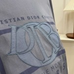 Dior Relaxed-Fit T-Shirt Gray Cotton Jersey