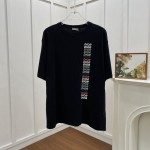 Dior Relaxed-Fit T-Shirt Black Slub Organic Cotton Jersey