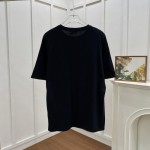 Dior Relaxed-Fit T-Shirt Black Slub Organic Cotton Jersey