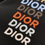 Dior Relaxed-Fit T-Shirt Black Slub Organic Cotton Jersey