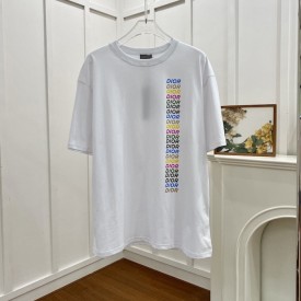 Dior Relaxed-Fit T-Shirt White Slub Organic Cotton Jersey