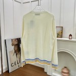 Dior Sweater Beige Wool and Cashmere Intarsia