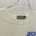 Dior Sweater Beige Wool and Cashmere Intarsia