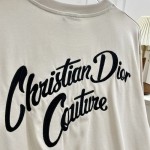 Christian Dior T-Shirt Ecru Silk and Cotton Jersey