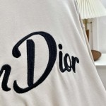 Christian Dior T-Shirt Ecru Silk and Cotton Jersey