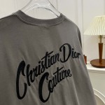 Christian Dior T-Shirt Gray Silk and Cotton Jersey