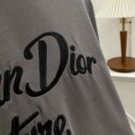 Christian Dior T-Shirt Gray Silk and Cotton Jersey