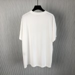 Dior T-Shirt White Slub Cotton Jersey