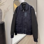 Dior Zipped Varsity Blouson Navy Calfskin