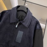 Dior Zipped Varsity Blouson Navy Calfskin