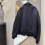 Dior Zipped Varsity Blouson Navy Calfskin